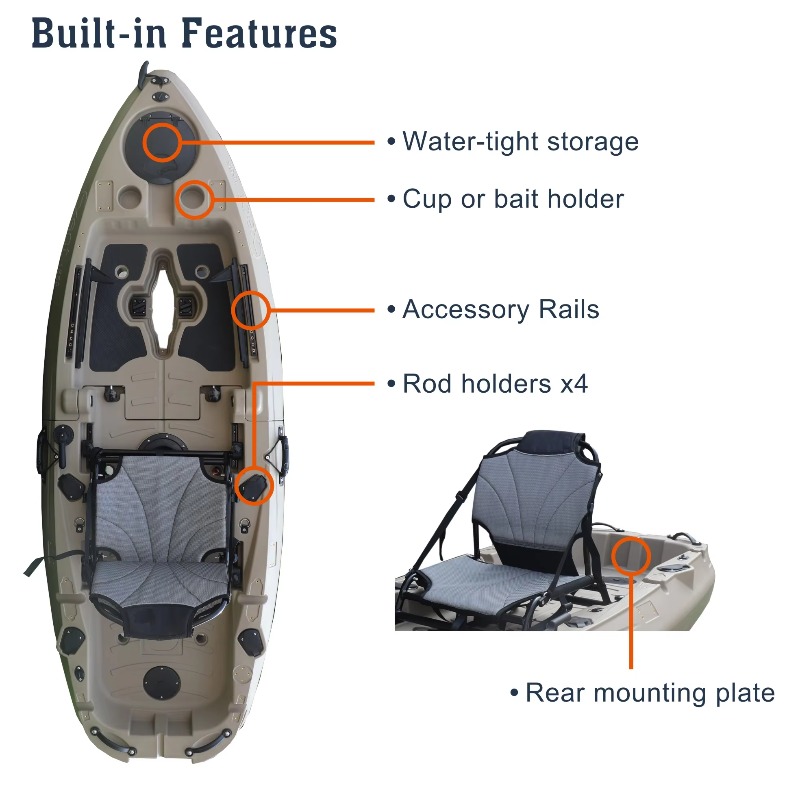 2026 NOVO Caiaque Modular Supe - Fishing Kayak Pedal Drive avaliação e preço